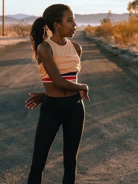 Tracksmith Harrier Performance Run Tank Women’s XS, Yellow